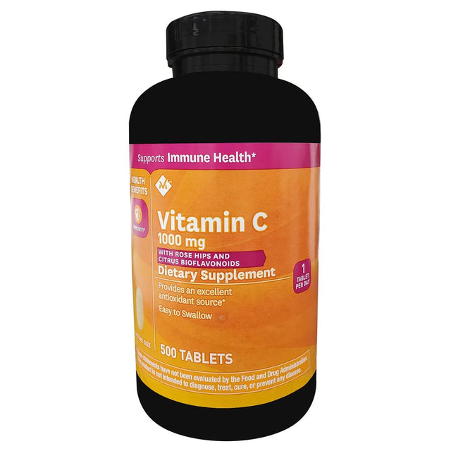 MM Vitamin C 1000 Mg with Rosehips and Citrus Bioflavonoids (500 Ct.)