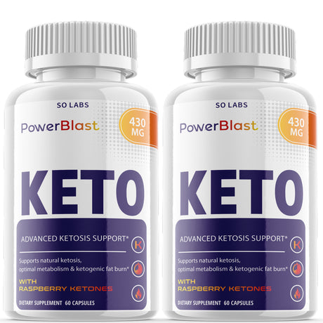 (2 Pack) Power Blast Keto - Fat Utilizing Weight Loss Formula - Natural Ketosis, Optimal Metabolism & Ketogenic Fat Burn - Weight Management Dietary Supplement Pills - 120 Capsules