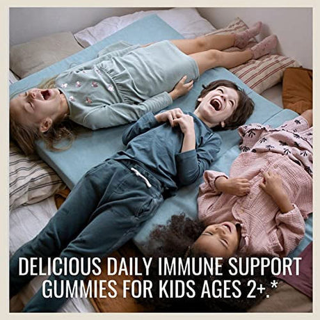 Nature’S Way Sambucus Immune Gummies for Kids, with Elderberry, Vitamin C and Zinc, Unisex, 60 Ct