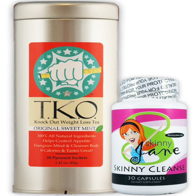 Skinny Jane | Quick Cleanse Kit | All Natural Delicious Detox Tea | Skinny Cleanse Supplement and Appetite Control Suppressant | Lose Weight, Slim down Fast, Increase Energy | Peach