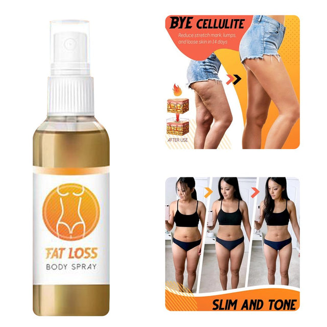 Lomubue 10Ml Slimming Essential Oil Easy to Absorb Fat Burning Skin Care anti Cellulite Oil Spray for Belly