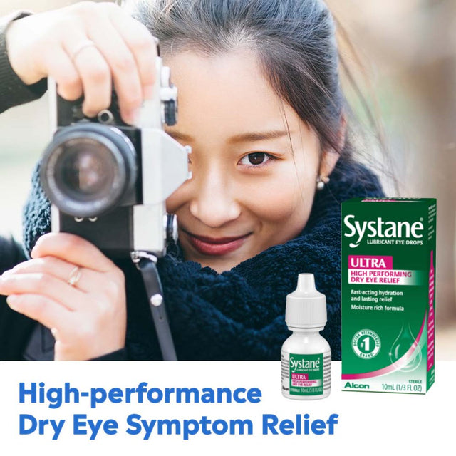 Systane Ultra Dry Eye Care Symptom Relief Eye Drops, Twin Pack