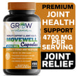 Movewell Chondro Relief Joint Support Supplement, with Chondroitin Sulfate Complex, Glucosamine and MSM | Relief from Sore Knee, Hip, Finger, Wrist, Elbow, Shoulder, Back Pain | Non-Gmo Formula