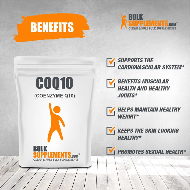 Bulksupplements.Com Coenzyme Q10 (COQ10) Powder - Antioxidant Powder - COQ10 Powder - Raw CO Q 10 (25 Grams - 0.88 Oz)