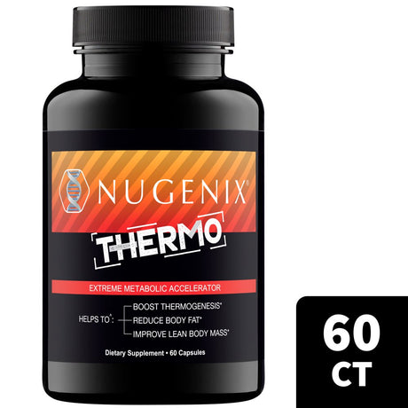 Nugenix Thermo Men'S Fat Burner Supplement, Extreme Metabolic Accelerator with Chromax, 60 Capsules