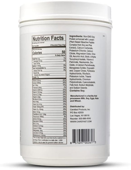 Stay Planted Plant-Based Non-Gmo Soy Healthy Protein Powder Drink Mix - Natural Flavored - 2Lb Tub - 13G Protein - Makes Great Tasting Low Carb Vegan Shakes & Smoothies