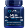 Life Extension Mega Benfotiamine, 250 Mg, a Fat-Soluble Form of Thiamine, Healthy Glucose Metabolism, Ultra-Bioavailable Vitamin B1, High Potency, Gluten-Free, Non-Gmo, Vegetarian, 120 Capsules