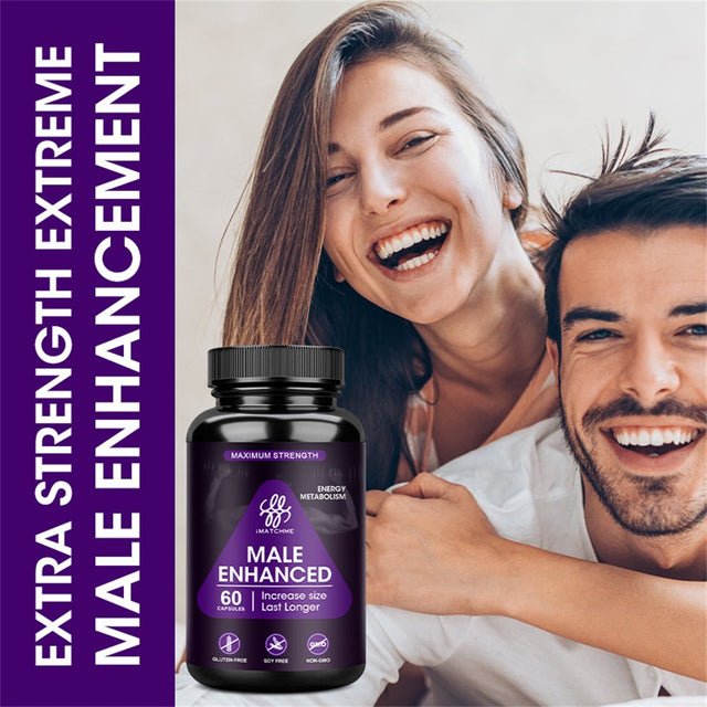 Imatchme Natural Supplements 60 Capsules - Enhance Energy, Endurance, Muscle Growth for Men