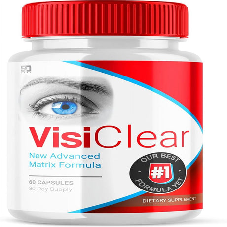 (1 Pack) Visiclear - New Advanced Revolutionary Eye Health Matrix Formula - Supports Healthy Vision - Supplement for Eyes Sight - 60 Capsules