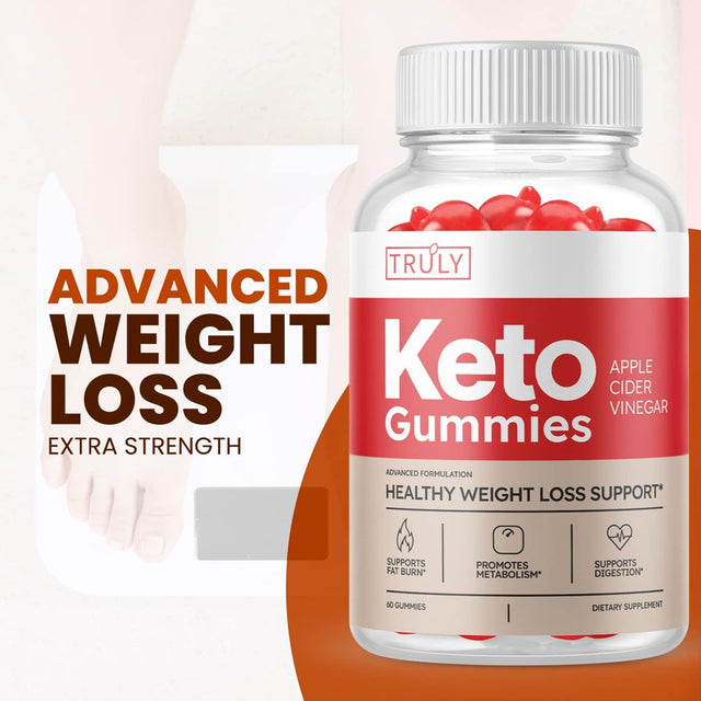 (2 Pack) Truly Keto ACV Gummies - Supplement for Weight Loss - Energy & Focus Boosting Dietary Supplements for Weight Management & Metabolism - Fat Burn - 120 Gummies