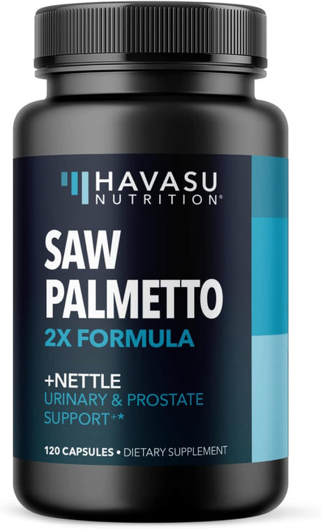 Havasu Saw Palmetto Stinging Nettle Supplement | Men Hair Loss & Prostate Supplement | 120Ct