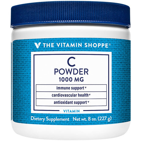 The Vitamin Shoppe Vitamin C Powder 1,000MG, Antioxidant That Supports Immune and Cardiovascular Health (8 Ounces Powder)