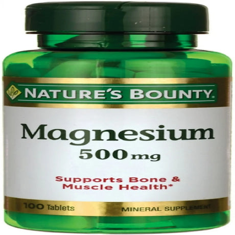 Nature'S Bounty Magnesium 500 Mg Tablets 100 Ea (Pack of 2)