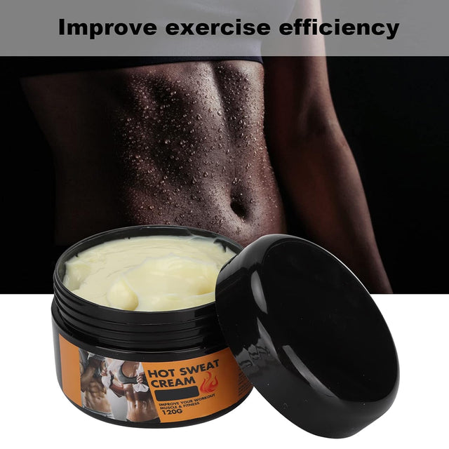 120G Hot Sweat Cream, Firming Body Lotion for Women and Men and Body Sculpting Cellulite Workout,Improve Exercise Efficiency Soothe Muscles Burn Calories Slimming Gel for Fitness People