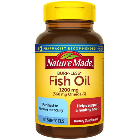 Nature Made Fish Oil Softgels, 1200 Mg, 60 Ct