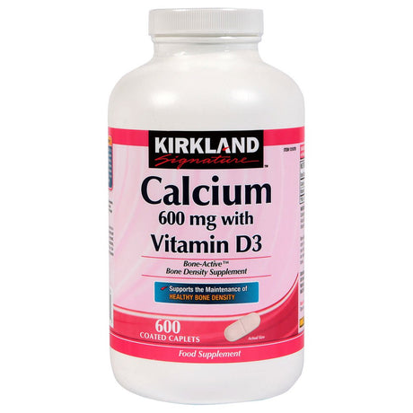 Kirkland Signature Calcium + Vitamin D3 500 Tablets - 2 Pack