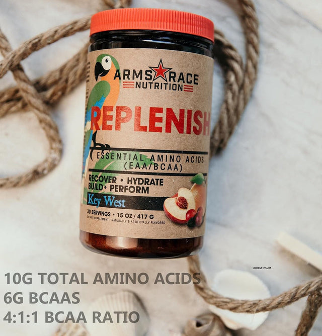 Arms Race Nutrition Replenish Essential Amino Acids (EAA/BCAA) 30 Servings (Limeade)