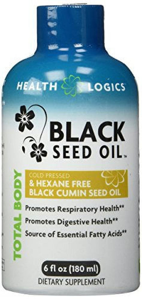 Health Logics Black Cumin Seed Oil - Promotes Healthy Immune Response and Respiratory Health* - 180 Ml