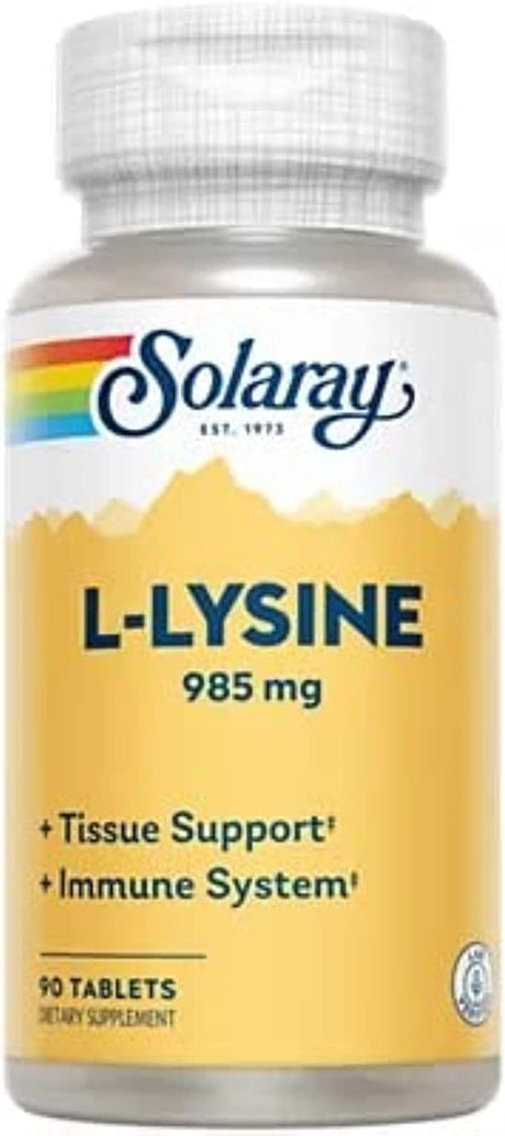 SOLARAY Free-Form L-Lysine 90 Tabs