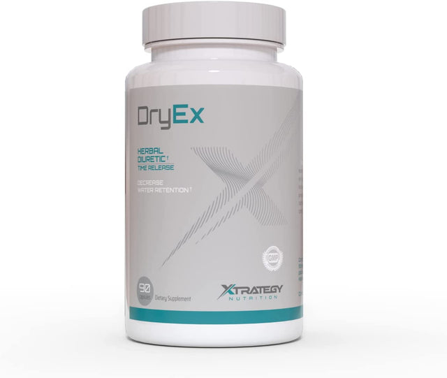 XTRATEGY Diuretic Dry-Ex Nutrition Reduces Bloating Swelling ELIMINATES Excess Water Retention Herbal Blend