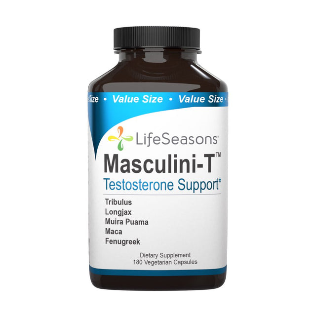 Masculini-T, Testosterone Support, 180 Vegetarian Capsules, Lifeseasons