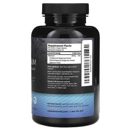 Nested Naturals Magnesium Glycinate 200 Mg