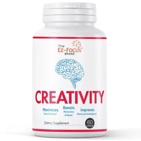 Ez Focus Brain Memory and Focus Supplements Nootropic Brain Booster and Memory Pills for Brain Health Mental Focus 60 Pills