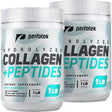 Collagen Peptides Powder Hydrolyzed Protein Anti-Aging Supplement 1 LB 2 Pack