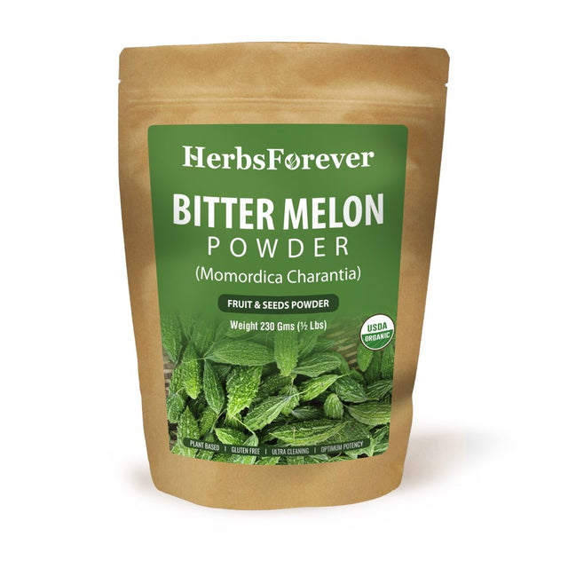 Herbsforever Bitter Melon Powder – Karela Powder – Natural Source of Vitamins and Minerals – Support Pancreatic Health – Non GMO, Organic, Vegan – 454 GMS