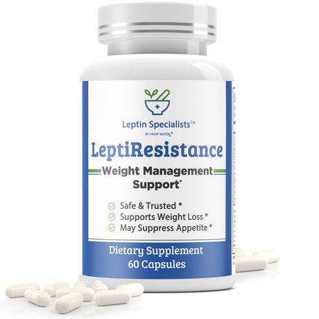 Leptin Ultra Resistance Pills Diet Supplement for Weight Loss W/ Milk Thistle, Turmeric, Berberine & Ginger for Women and Men - Promotes Healthy Liver Detox and Colon Cleanser - 60 Ct - 1 Bottle