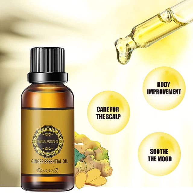 Ginger Massage Oil Firming Slimming Shaping Fluid Abdominal Body Sculpting Skinny Belly Slimming Oil