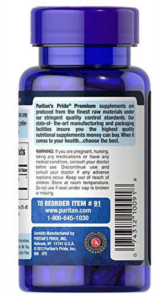 Puritan'S Pride L-Arginine 500 Mg, Heart Health Support, 100 Count