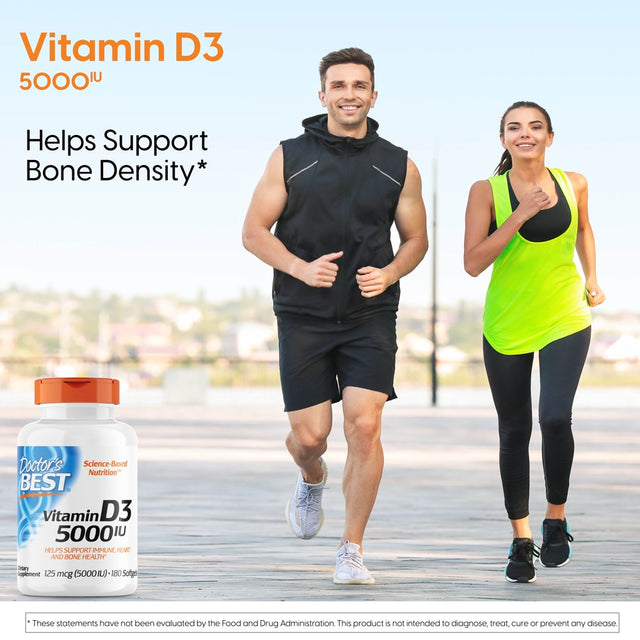 Doctor'S Best - Vitamin D3 5000 IU - 180 Softgels