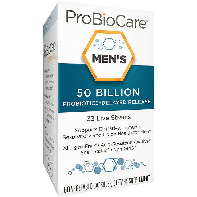 Probiotic for Men - 50 Billion Cfus - Supports Digestive Health (60 Vegetable Capsules)