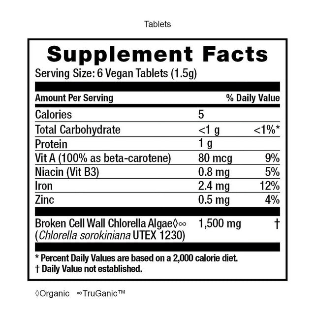 Chlorella Manna - 1200 Vegantabs