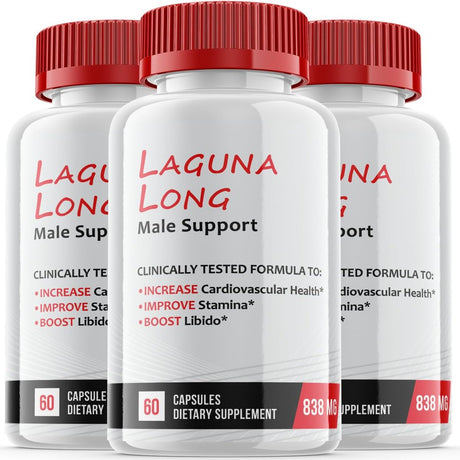 (3 Pack) Laguna Long - Dietary Supplement - 180 Capsules