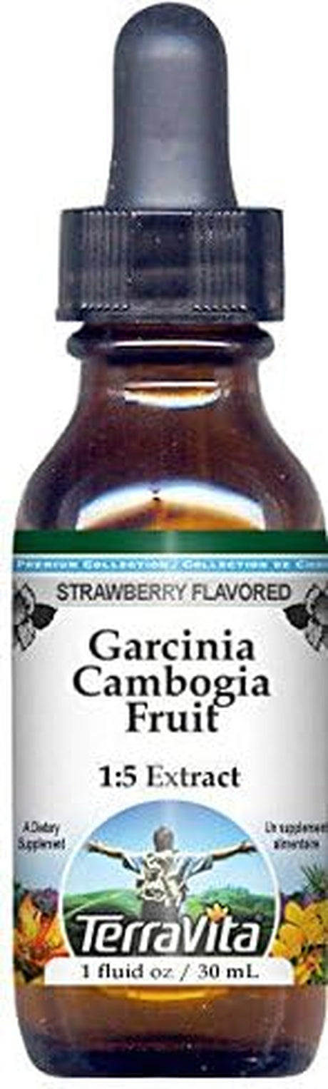 Terravita Garcinia Cambogia Fruit Glycerite Liquid Extract (1:5) - Strawberry Flavored (1 Oz, ZIN: 522508)