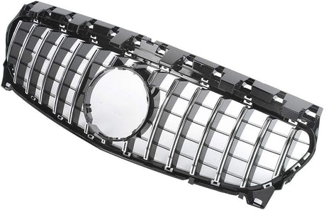 KIMISS Gt-Style Front Grill Silver ABS Fit for CLA W117 2015-2019