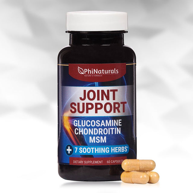 Glucosamine Chondroitin (Pack of 2) Capsules – MSM – Joint Supplements by Phi Naturals