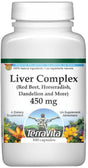 Terravita Liver Complex - Red Beet, Horseradish, Dandelion and More - 450 Mg, (100 Capsules, 1-Pack, Zin: 512562)