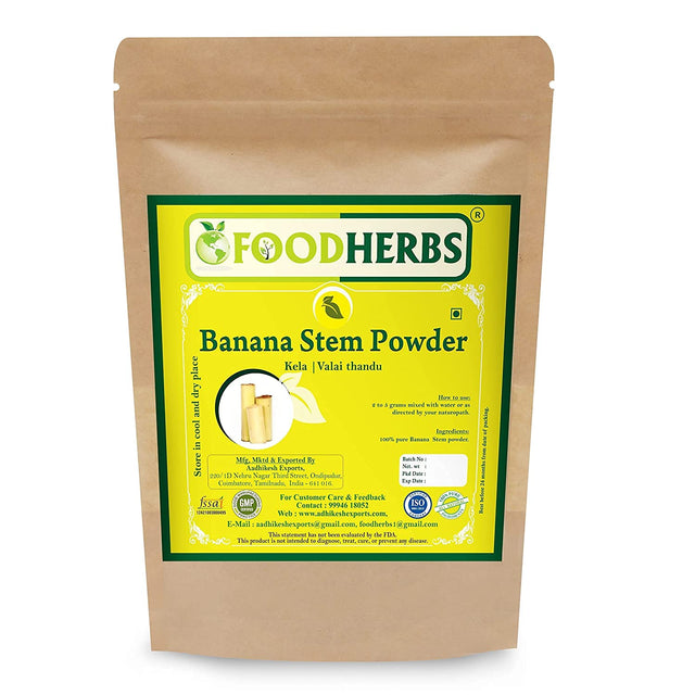 Foodherbs Banana Stem Powder 100 Gm / Vazhaithandu