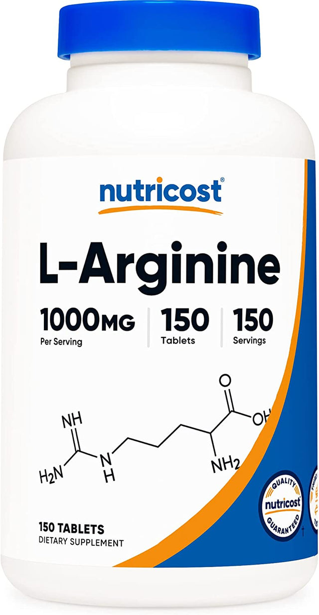 Nutricost L-Arginine 1000Mg, Amino Acid Tablets (150 Tablets)