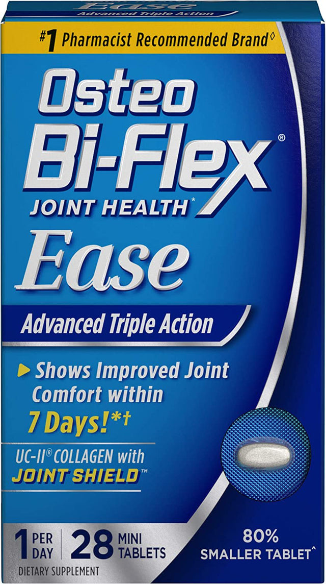 Osteo Bi-Flex Ease Advanced Triple Action with Vitamin D Joint Supplements, Mini-Tablets, 28 Count