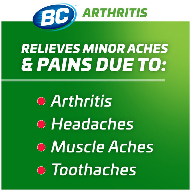 BC Powder Arthritis Pain Reliever, Aspirin Dissolve Packs, 50 Count Powder Packets