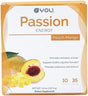 Yoli Passion Energy Drink Powder Mix - Natural Energy Drink Mix for Endurance and Stamina, 30 Packets - Peach Mango Flavor