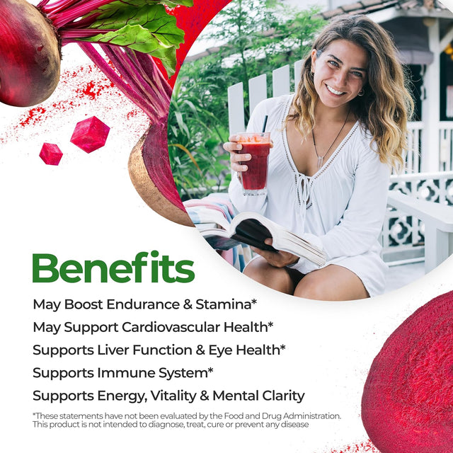 Feelgood Superfoods Fortified Organic Beetroot Powder, Nitric Oxide Booster for Cooking and Smoothies, Pure Beets with 10:1 Beet Root Extract, 7 Oz