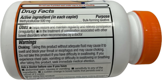 Thisnthat Fiber Therapy for Regularity Fiber Supplement Bundle: (2) 100 Count Equate Fiber 500Mg Caplets Bottles & Thisnthat Recipe Card