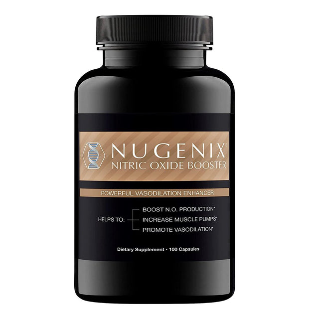 Nugenix Nitric Oxide Booster Supplement - L-Arginine, L-Citrulline, Pine Bark Extract - Vasodilator - Supplement Bundle Supply (200 Capsules)