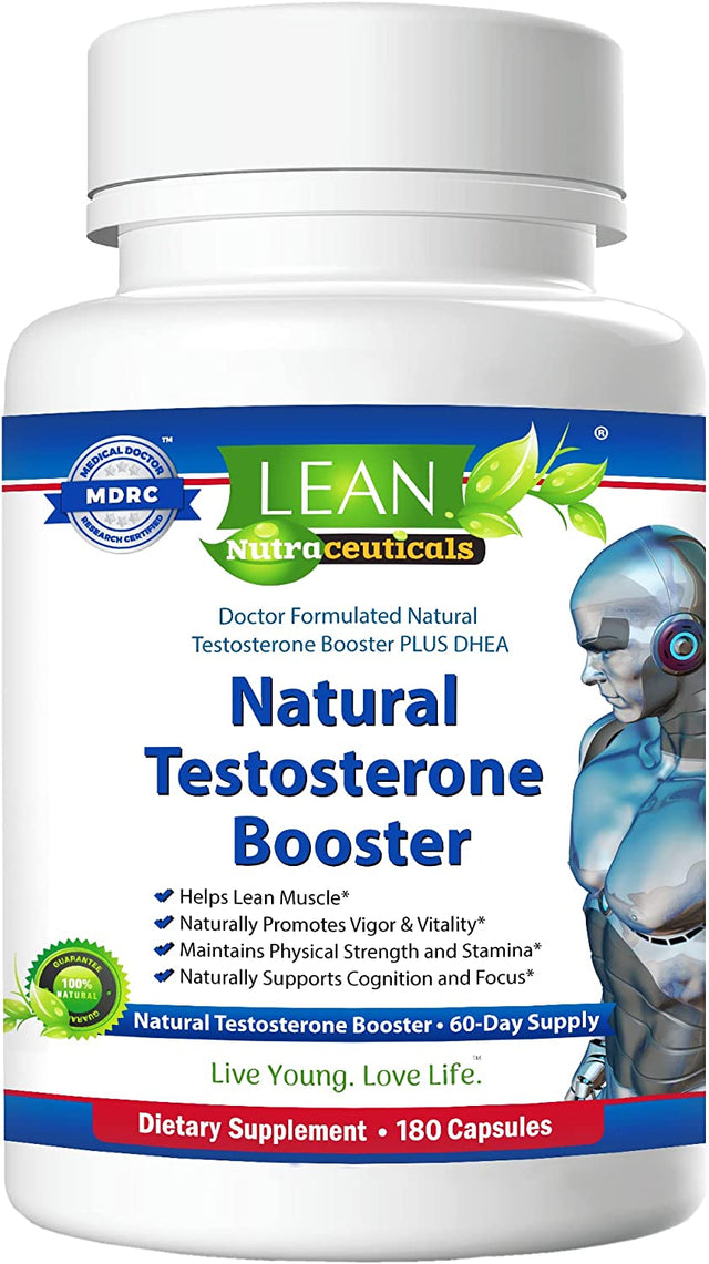 Testosterone Booster for Men, 180 Capsules Male Test Energy Enhancing Pill, Super Muscle Gain Workout Supplement, Hormone & Weight Balance with Maca Root, Horny Goat Weed, Tongkat Ali, Tribulus, DHEA