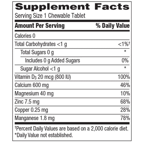 Caltrate Chewables Calcium Vitamin D Supplement - 155 Count